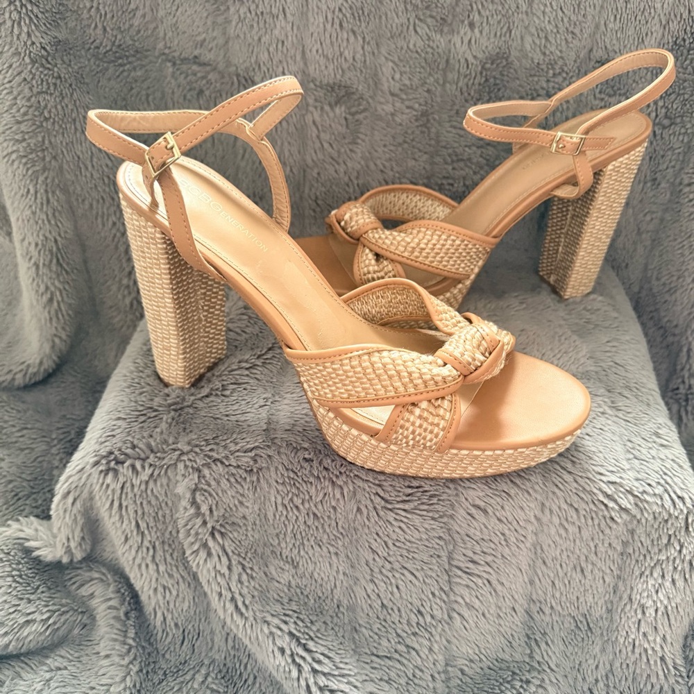 Bcbgeneration Tan Platform Sandals - image 5